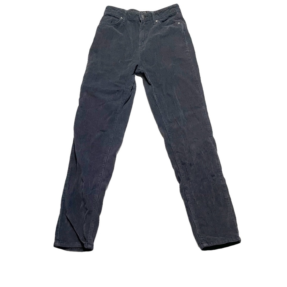 BDG Urban Outfitters Blue Corduroy High Waist Slim Leg Pants Size 26 Boho Casual